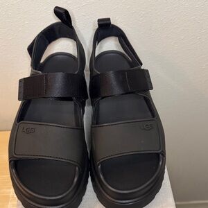 UGG Women’s Black  Golden glow sandals